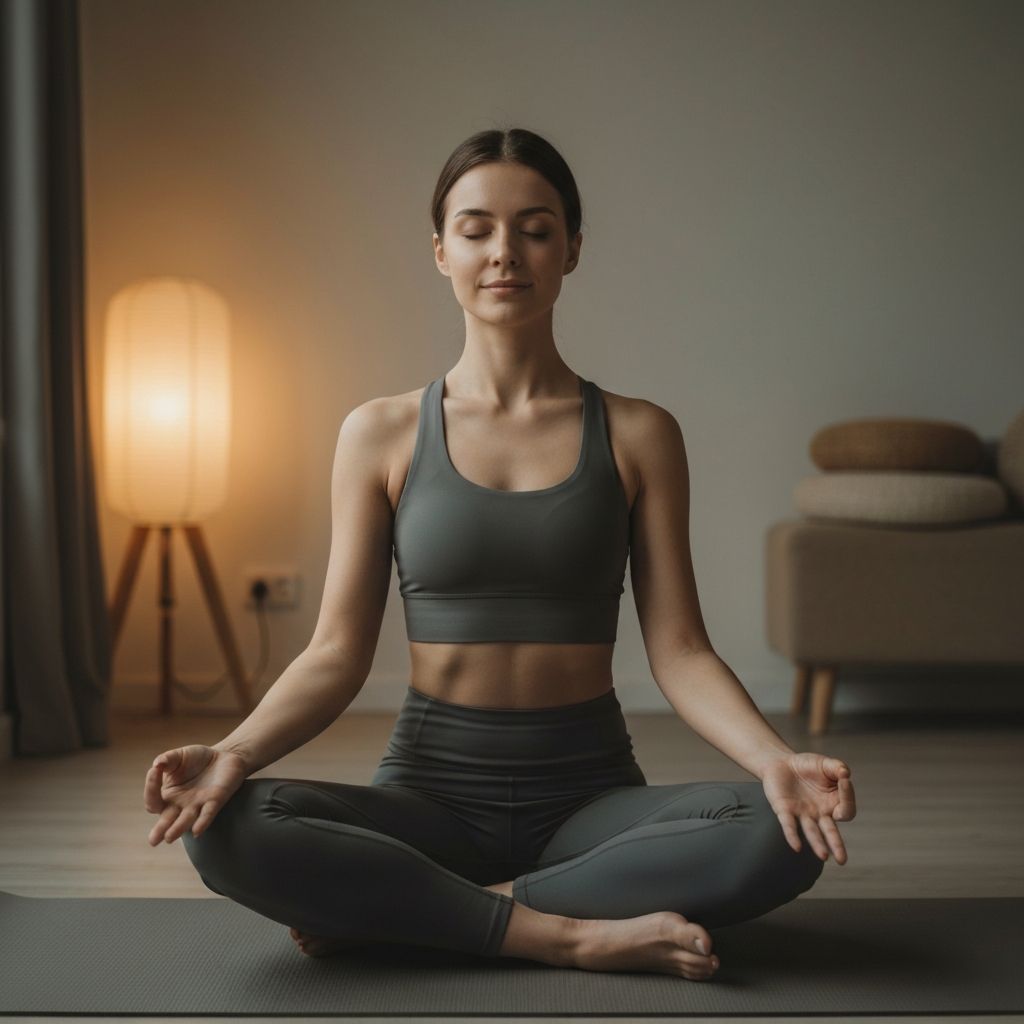 Person in meditation pose